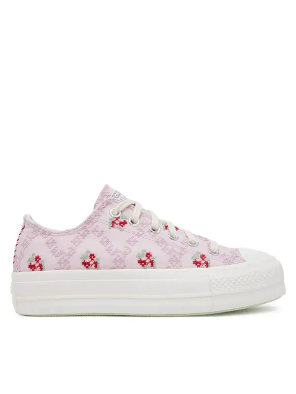 Converse Converse Tenisice Chuck Taylor All Star Lift Platform Rose Cross Stitch A13660C Ružičasta