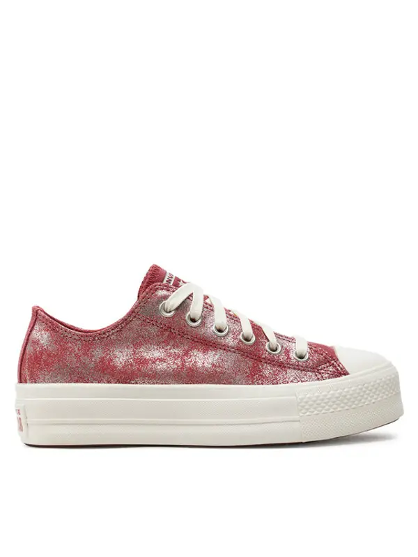 Converse Converse Tenisice Chuck Taylor All Star Lift Platform Suede Shimmer A11634C Ružičasta