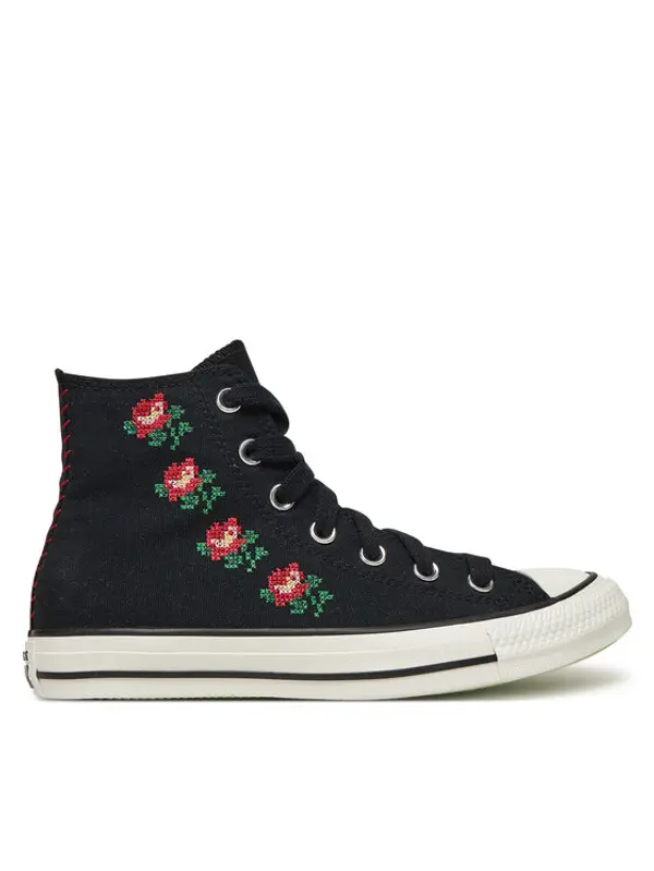 Converse Converse Tenisice Chuck Taylor All Star Rose Cross Stitch A13657C Crna