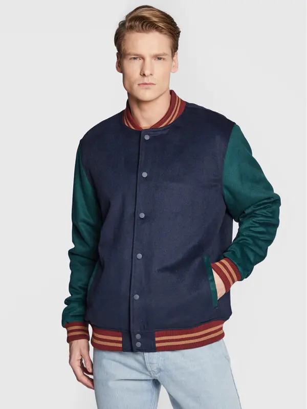 Cotton On Cotton On Bomber 3611537 Tamnoplava Regular Fit