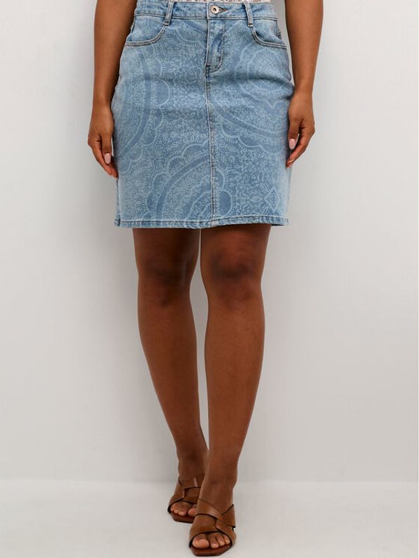 Cream Cream Jeans suknja Frynulla 10611428 Plava Regular Fit