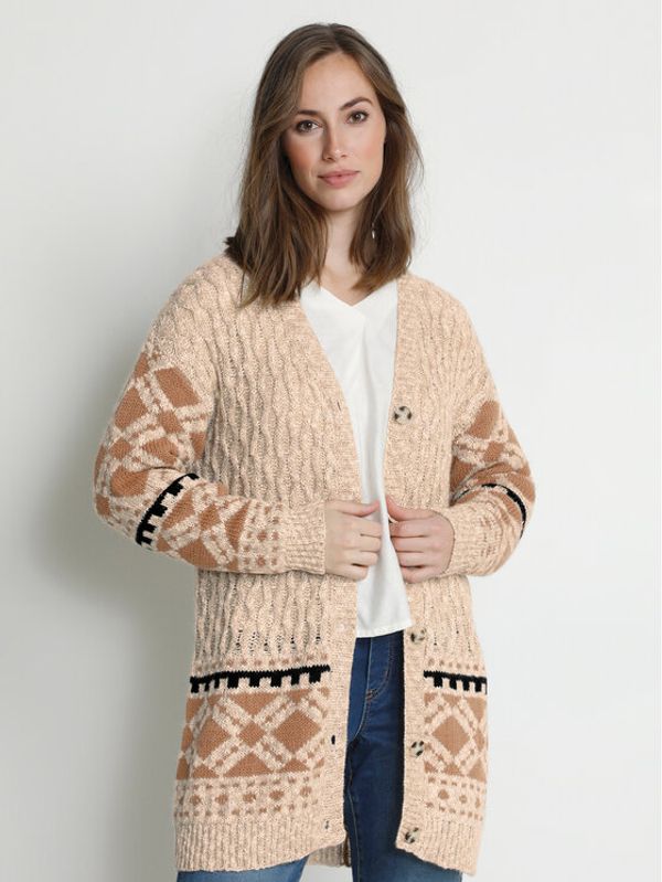 Cream Cream Kardigan Vemla 10610134 Bež Regular Fit