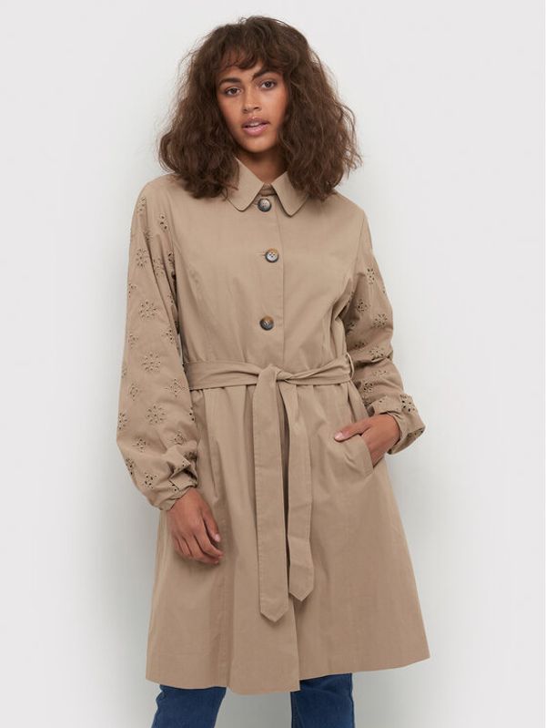 Cream Cream Trench CRFirenza 10610903 Bež Feminine Fit