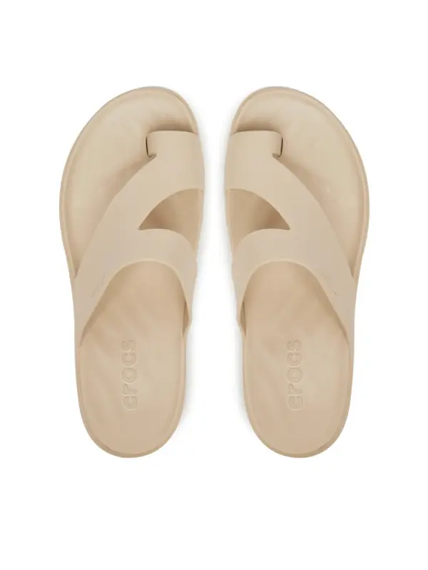 Crocs Crocs Japanke Getaway Platform Toe Loop 210834 Bež