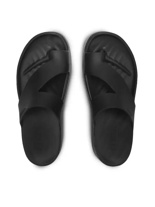 Crocs Crocs Japanke Getaway Platform Toe Loop 210834 Crna