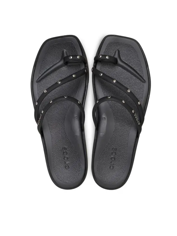 Crocs Crocs Japanke Miami Studded Toe Loop Sandal 211447 Crna