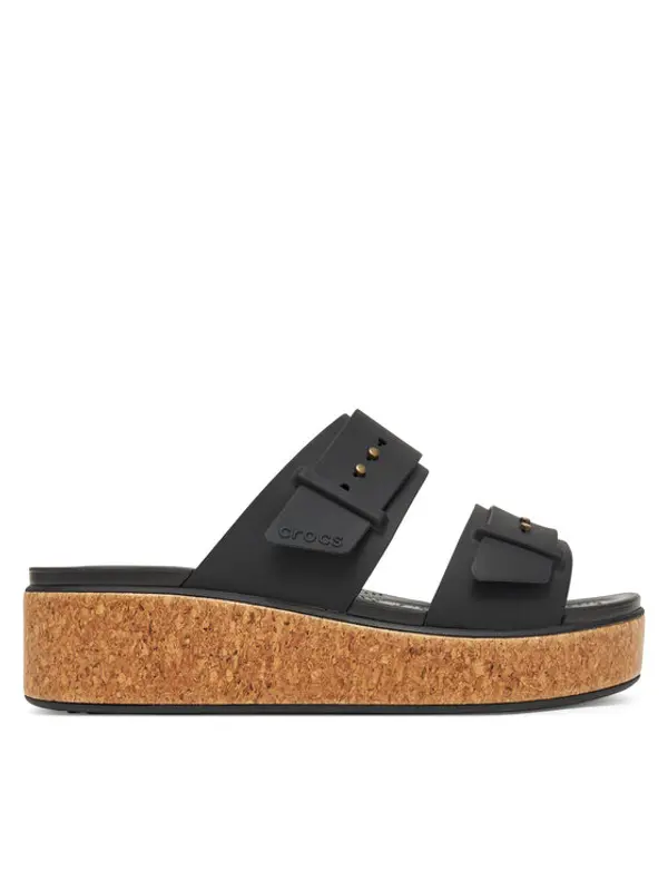 Crocs Crocs Natikače Brooklyn Cork Buckle 211252 Crna