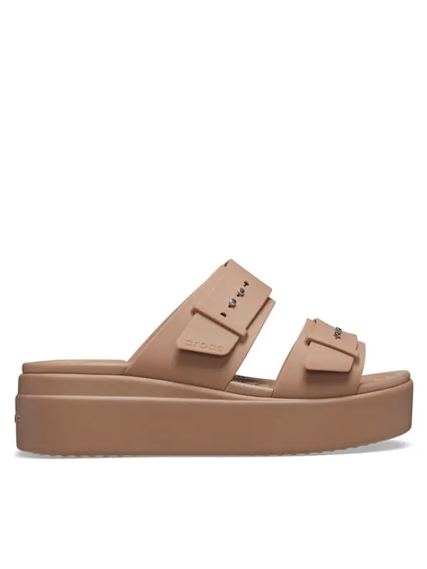 Crocs Crocs Natikače Brooklyn Low Wedge Sandal W 207431 Bež