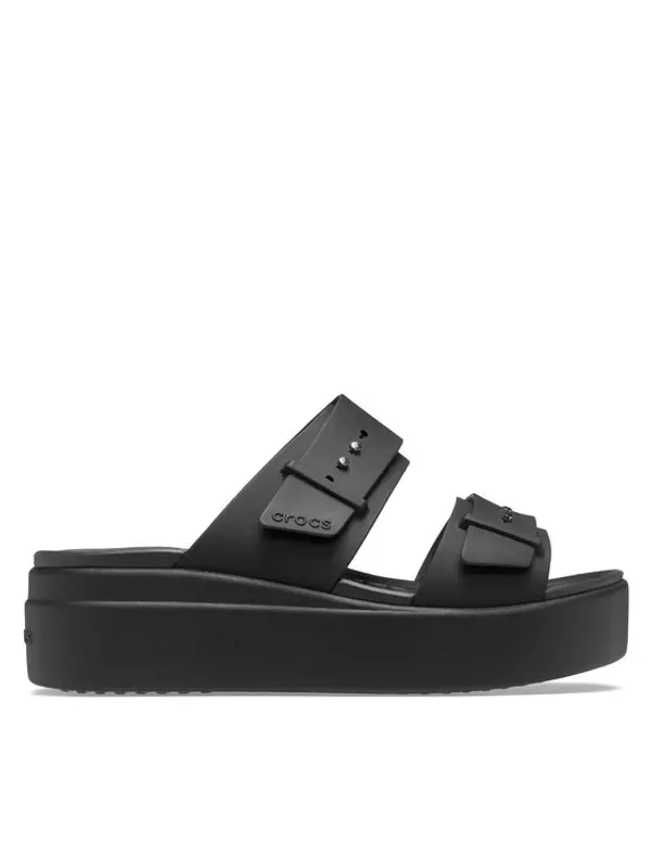 Crocs Crocs Natikače Brooklyn Sandal Lowwdg 207431 Crna