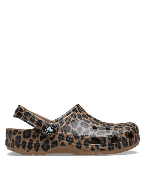 Crocs Crocs Natikače Classic Animal Clog 211800 Smeđa