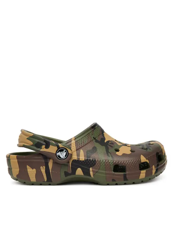 Crocs Crocs Natikače Classic Camouflage Clog 211879 Zelena