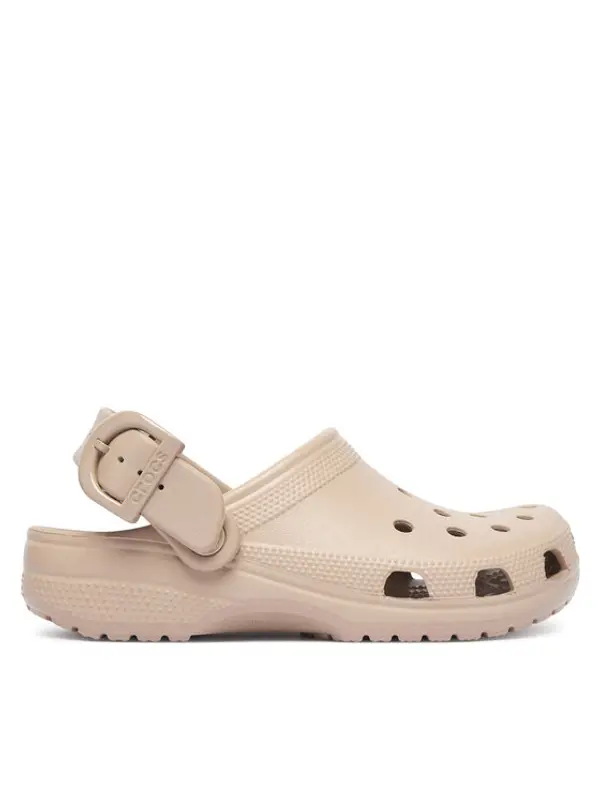 Crocs Crocs Natikače Classic Enamel Buckle Clog 213347 Bež