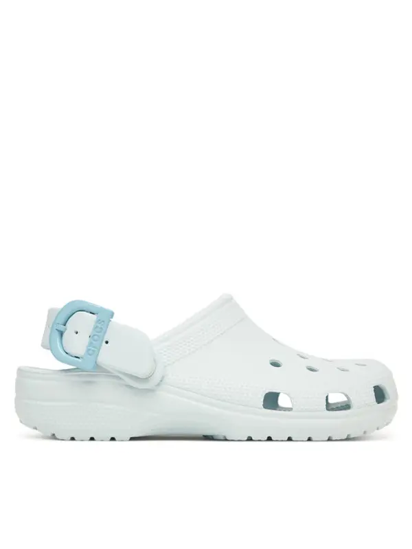 Crocs Crocs Natikače Classic Enamel Buckle Clog 213347 Svijetlo plava