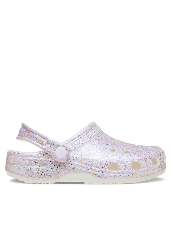 Crocs Crocs Natikače Classic Fantasy Glitter Clog K 212561 Bijela