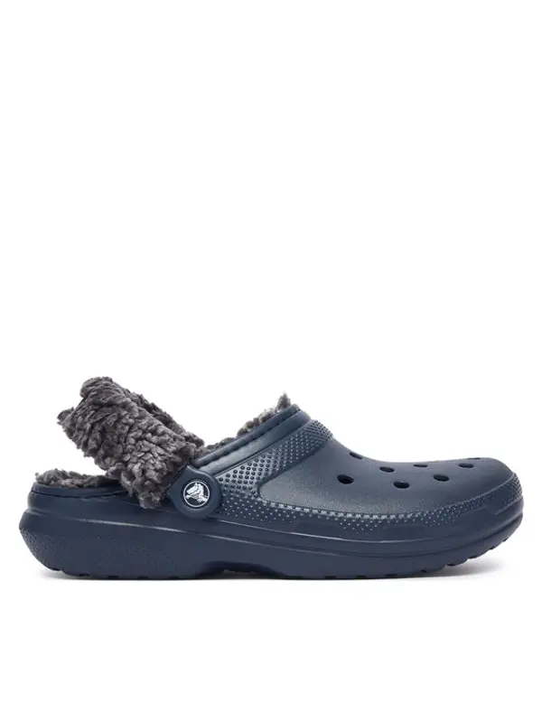 Crocs Crocs Natikače Classic Fleece Lined Clog Quartz 211396 Tamnoplava