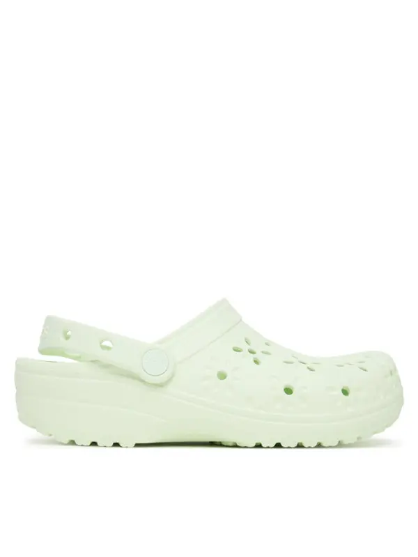 Crocs Crocs Natikače Classic Floral Cut-Out Clog 210927 Zelena