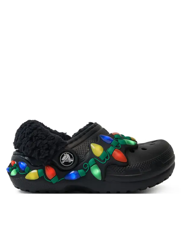 Crocs Crocs Natikače Classic Lined Holiday Lights Cgt 212027 Crna