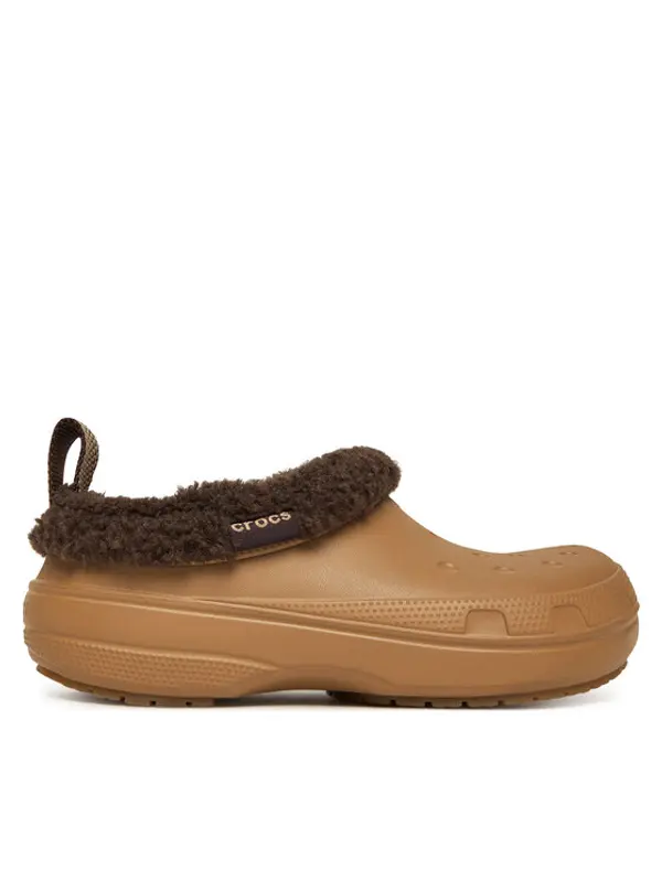 Crocs Crocs Natikače Classic Lined Shorty 211380 Smeđa