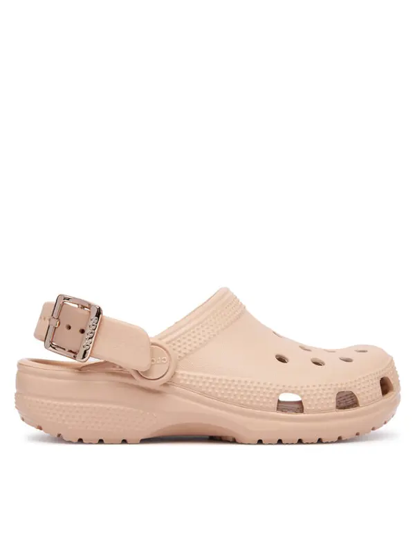 Crocs Crocs Natikače Classic Metallic Buckle Clog K 214228 Bež