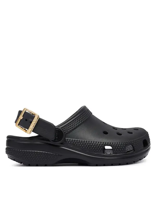 Crocs Crocs Natikače Classic Metallic Buckle Clog K 214228 Crna