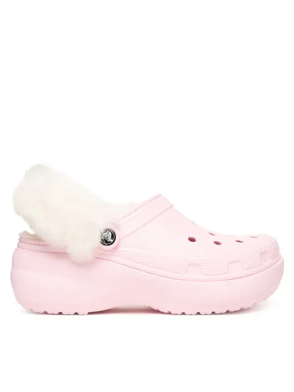 Crocs Crocs Natikače Classic Platform Fuzz Lined Clog 212854 Ružičasta