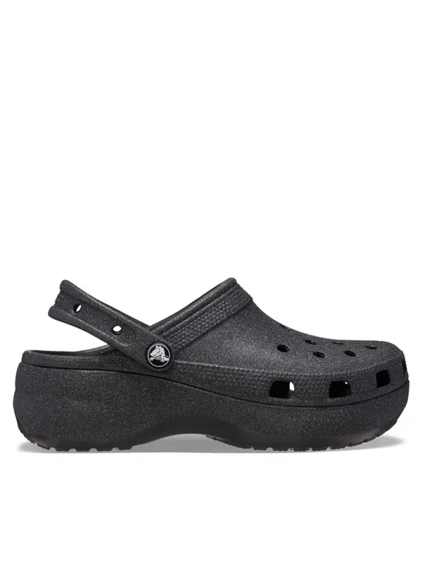 Crocs Crocs Natikače Classic Platform Glitter Clog W 207241 Crna