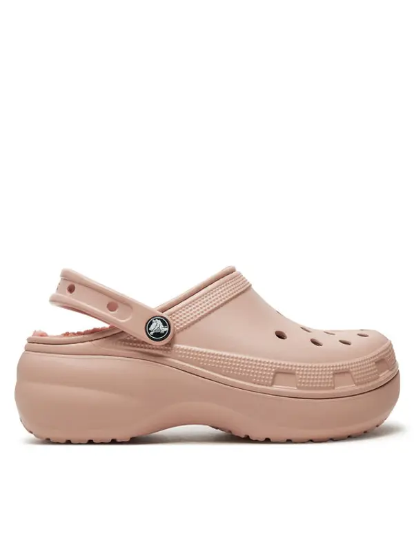 Crocs Crocs Natikače Classic Platform Lined Clog W 207938 Ružičasta