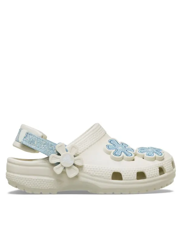 Crocs Crocs Natikače Clsc Dnm Flwr Adj BackstrapCgT 212512 Siva