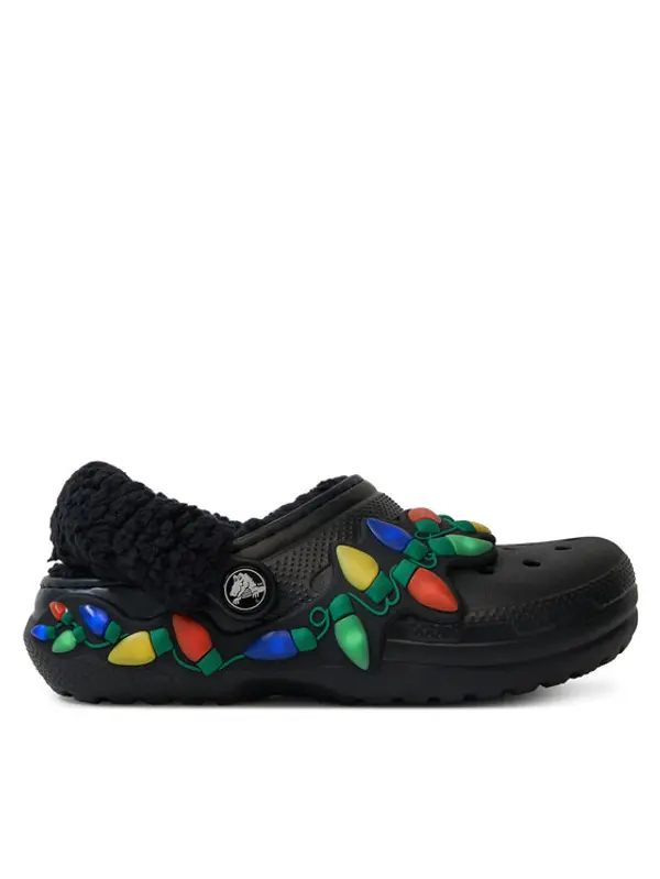 Crocs Crocs Natikače Clsc Lined Holiday Lights 212026 Crna