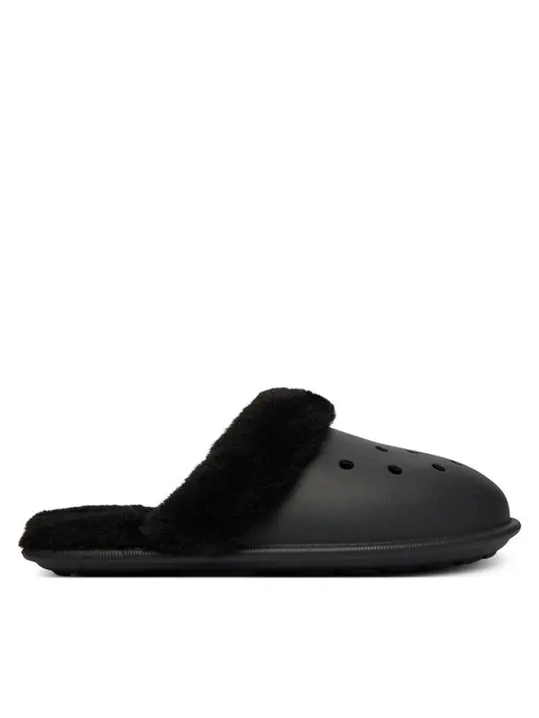 Crocs Crocs Papuče Classic Fuzz Scuff 212143 Crna