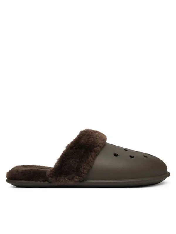 Crocs Crocs Papuče Classic Fuzz Scuff 212143 Smeđa