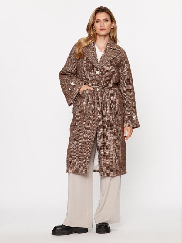 Custommade Custommade Vuneni kaput Halina 999511879 Smeđa Oversize