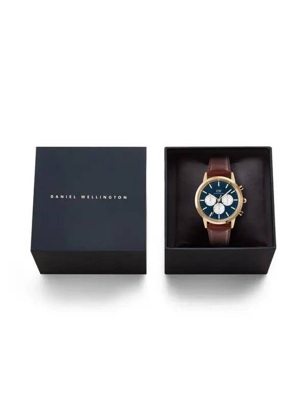 Daniel Wellington Daniel Wellington Sat Iconic Chronograph St Mawes Arctic Panda DW00100875 Smeđa