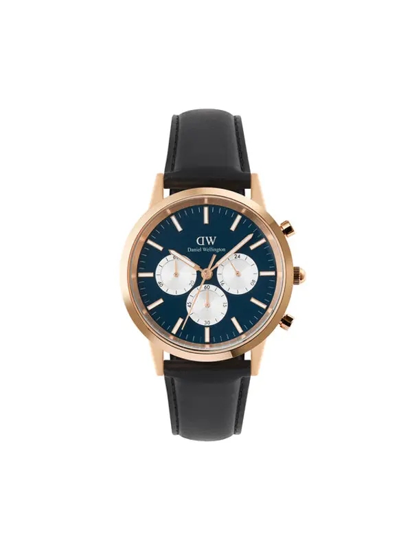 Daniel Wellington Daniel Wellington Sat Iconic Chronograph St Mawes Arctic Panda DW00100877 Crna