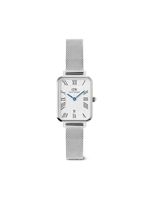 Daniel Wellington Daniel Wellington Sat Quadro Sterling Roman Numerals DW00100863 Srebrna