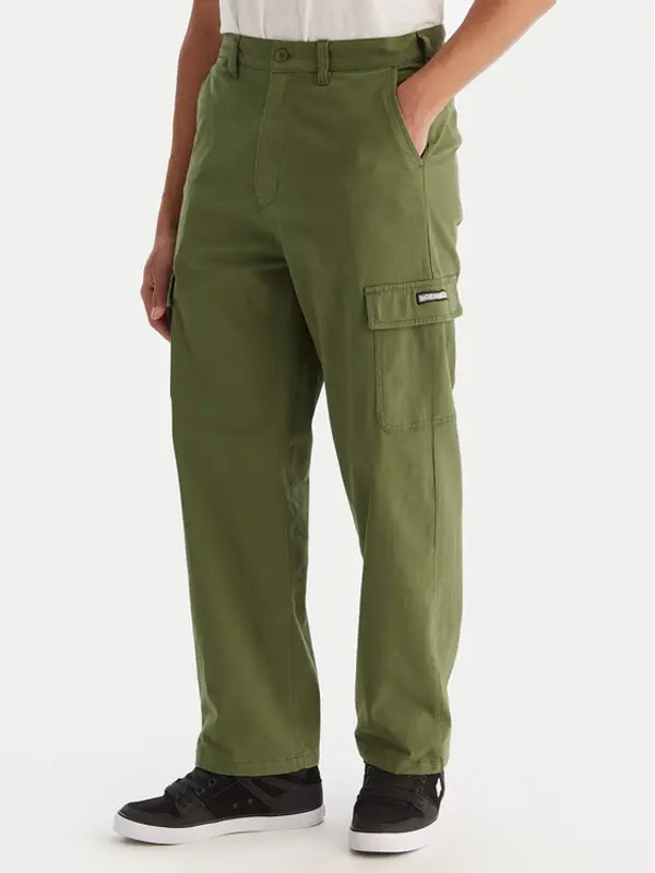 DC Shoes DC Shoes Kargo hlače Worker Baggy Chino Cargo EDYNP03170 Zelena Relaxed Fit