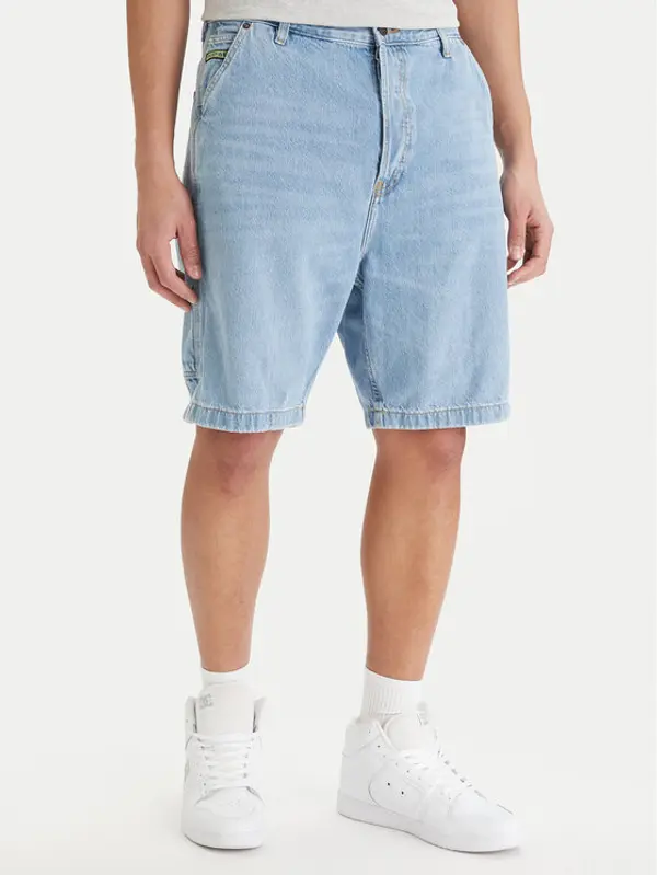 DC Shoes DC Shoes Kratke traperice EDYDS03037 Svijetloplava Baggy Fit