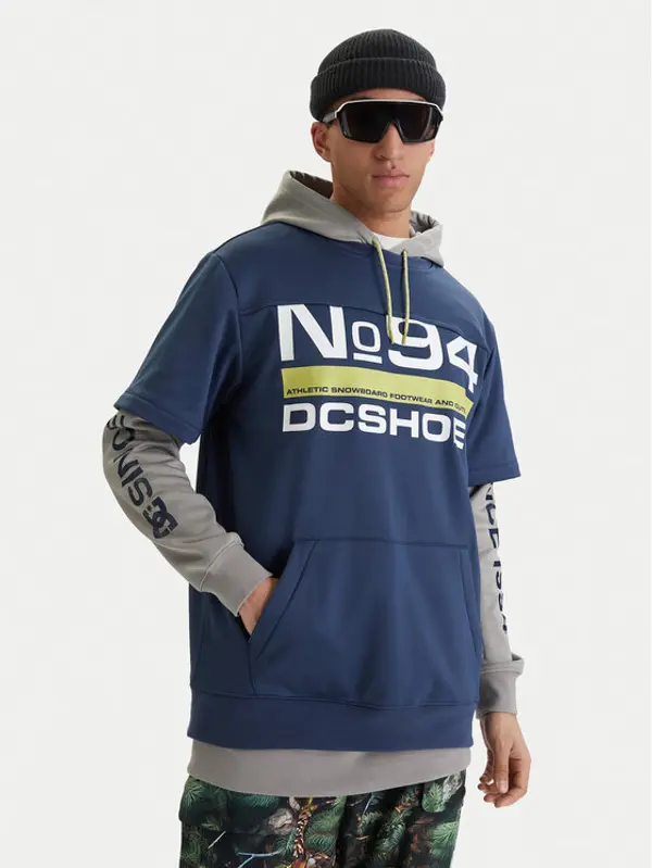 DC Shoes DC Shoes Majica dugih rukava Dryden ADYFT03411 Plava Regular Fit