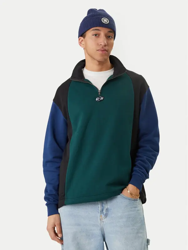 DC Shoes DC Shoes Majica dugih rukava Maestro EDYFT03555 Zelena Regular Fit