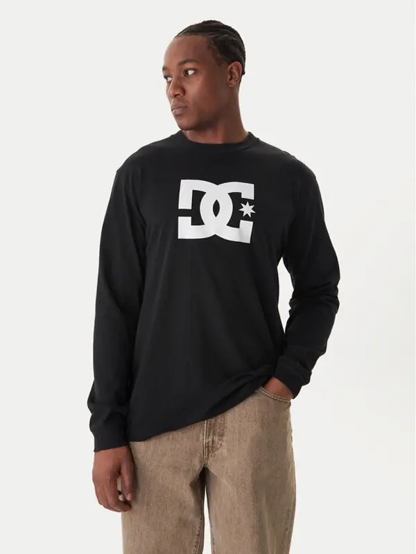 DC Shoes DC Shoes Majica dugih rukava Star ADYZT05372 Crna Regular Fit