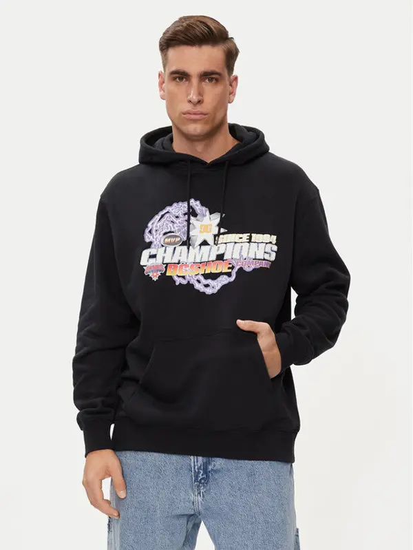 DC Shoes DC Shoes Majica dugih rukava The Champs Ph ADYSF03120 Crna Relaxed Fit