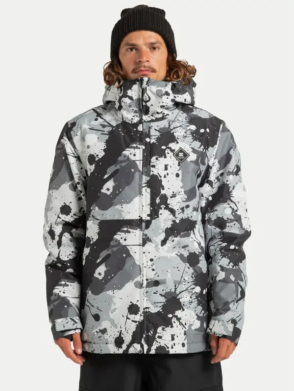 DC Shoes DC Shoes Skijaška jakna Basic Print ADYTJ03097 Siva Regular Fit