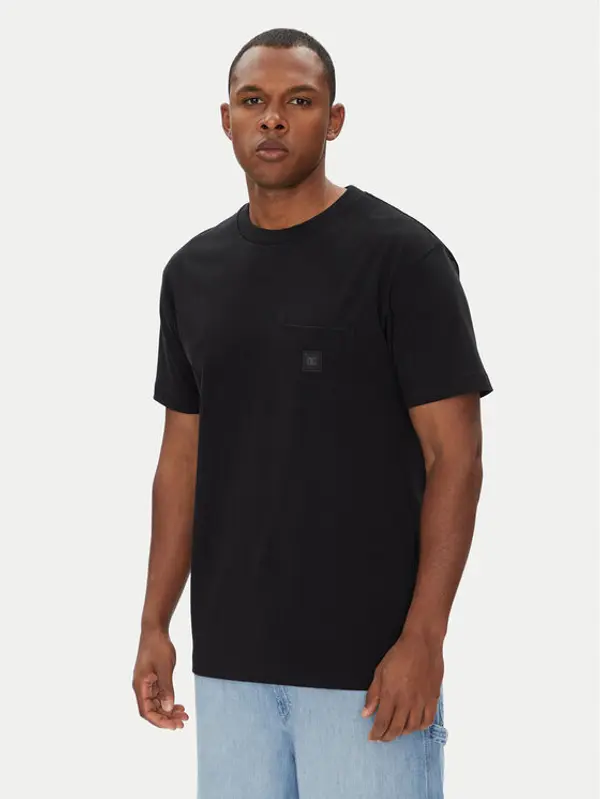 DC Shoes DC Shoes T-shirt ADYKT03246 Crna Regular Fit
