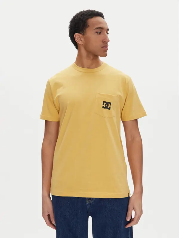 DC Shoes DC Shoes T-shirt ADYZT05377 Žuta Heritage Fit