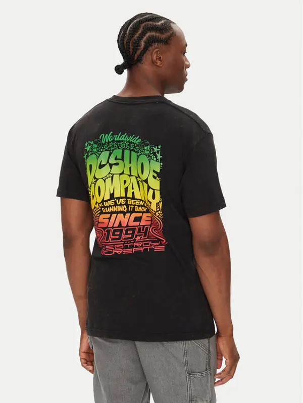 DC Shoes DC Shoes T-shirt ADYZT05450 Crna Heritage Fit