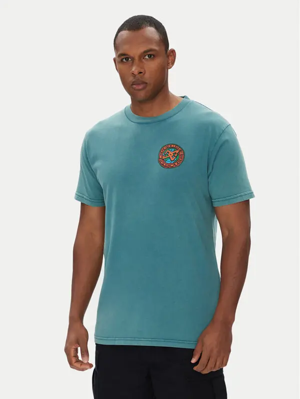 DC Shoes DC Shoes T-shirt ADYZT05458 Zelena Regular Fit