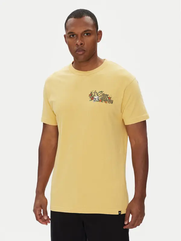 DC Shoes DC Shoes T-shirt ADYZT05460 Žuta Regular Fit