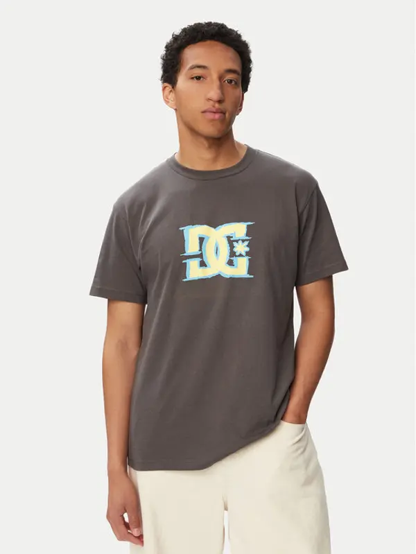 DC Shoes DC Shoes T-shirt Big Deal Star ADYZT05443 Tamno siva Regular Fit