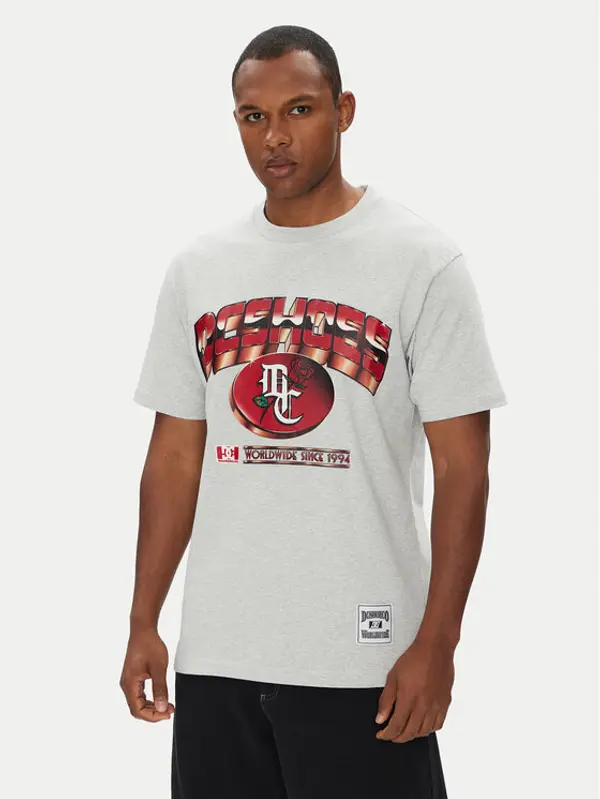 DC Shoes DC Shoes T-shirt Change ADYZT05462 Siva Regular Fit
