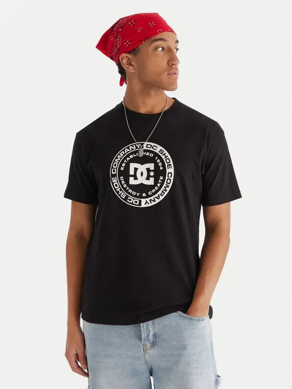 DC Shoes DC Shoes T-shirt Corpo ADYZT05396 Crna Regular Fit